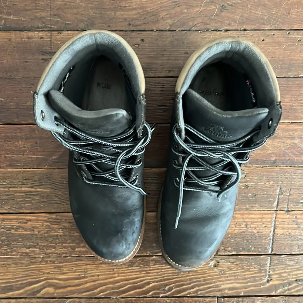 Kodiak black leather waterproof hiking boots men’s 8.5